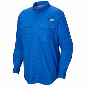 Columbia PFG Half Moon™ Långärmad Tröja Herr Blå (IWJSA7596)